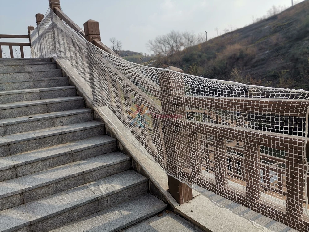 Tewango 2 см Сетка 3,2X25 футов лестничная Балконная Защитная защита для детей, для детей, для домашних животных, для защиты лестницы, палуба, сверхмощная сетка, анти-осенняя сеть