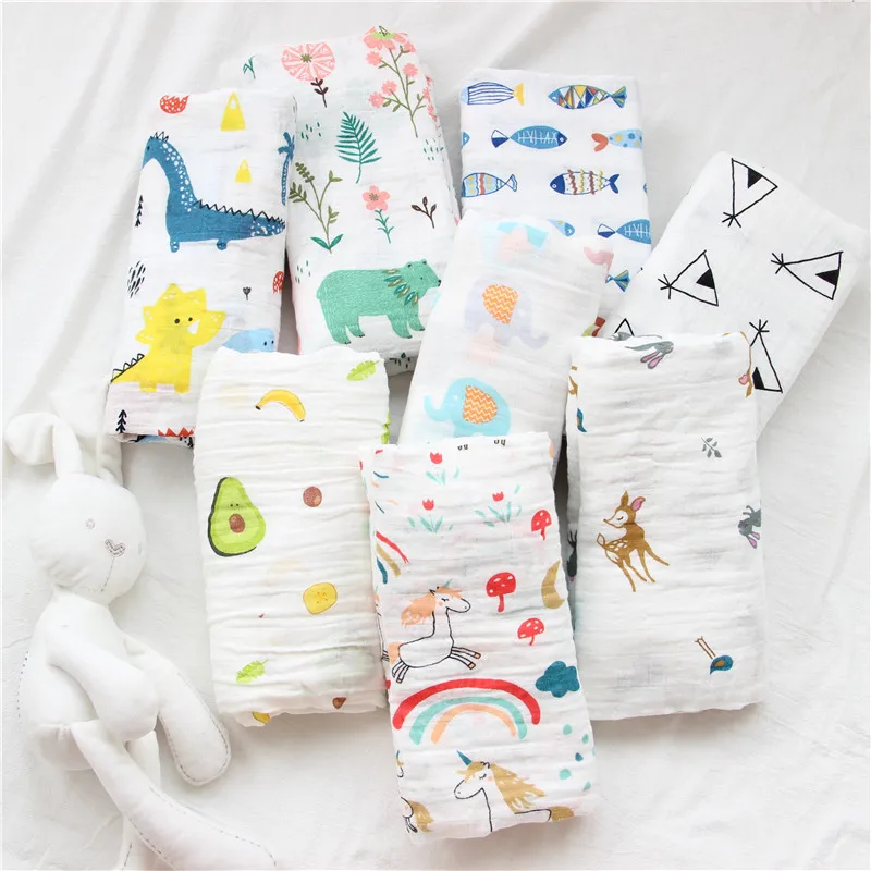 

Baby Quilt Blanket Quilt Newborn Wrapper Muslin Cotton Bath Towel Bed Sheet Activity Blanket Infant Spit Milk Towel Crawling Mat