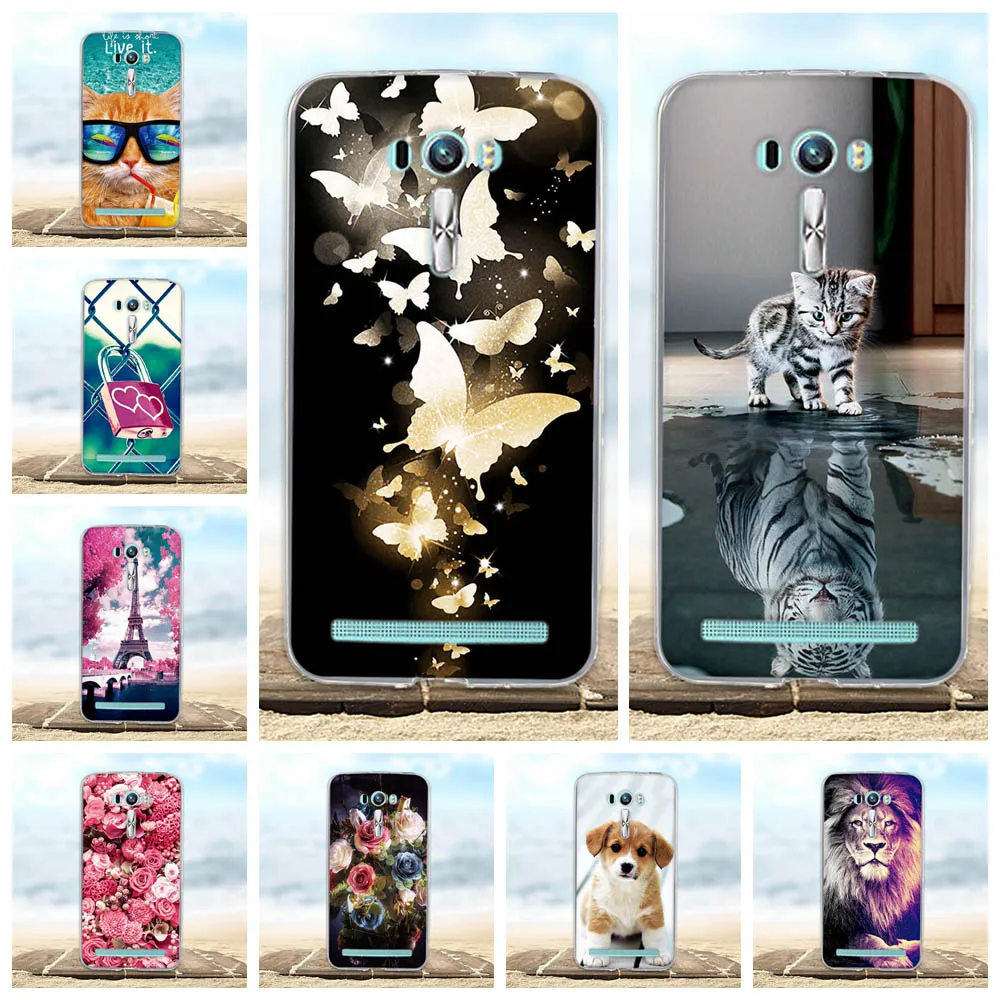 Чехол для Asus ZenFone 2 Laser ZE550KL Ультратонкий Мягкий силиконовый чехол из ТПУ zenfone Ze551kl