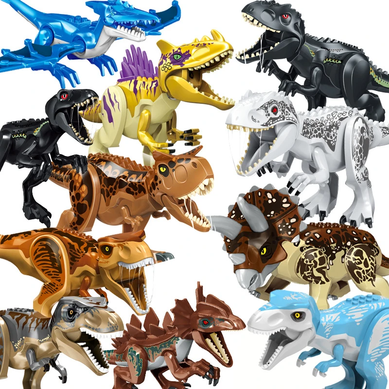 Bloques de construcción de dinosaurios de Jurassic World 2 para niños,  juguete de construcción de dinosaurios de tamaño grande, Assemable  Tiranosaurio Rex, juguetes para niños, regalos de navidad|Bloques| -  AliExpress