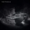 VEITHDIA-Vintage Outdoor Polarized Sunglasses for Men, Driving Sun Glasses, Brand Designer, UV400 Lens VT06520, Fashion