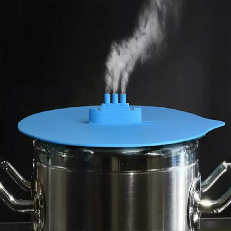 A Steamshiper форма вскипятить над разливом пробка крышки портативные силиконовые кухонные принадлежности кухонная утварь горшок крышка пара крышка от пара 1 шт - Цвет: A