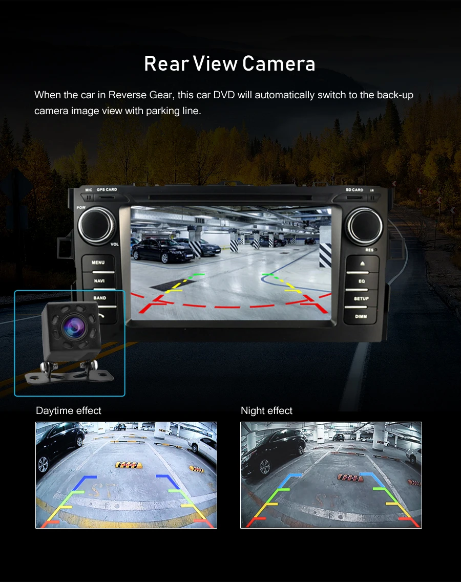 Top 4GRAM Android 9.0 Car Radio GPS Navigation Multimedia Stereo DVD Player For TOYOTA AURIS 2008 2009 2010 2011 Auto Video Headunit 9