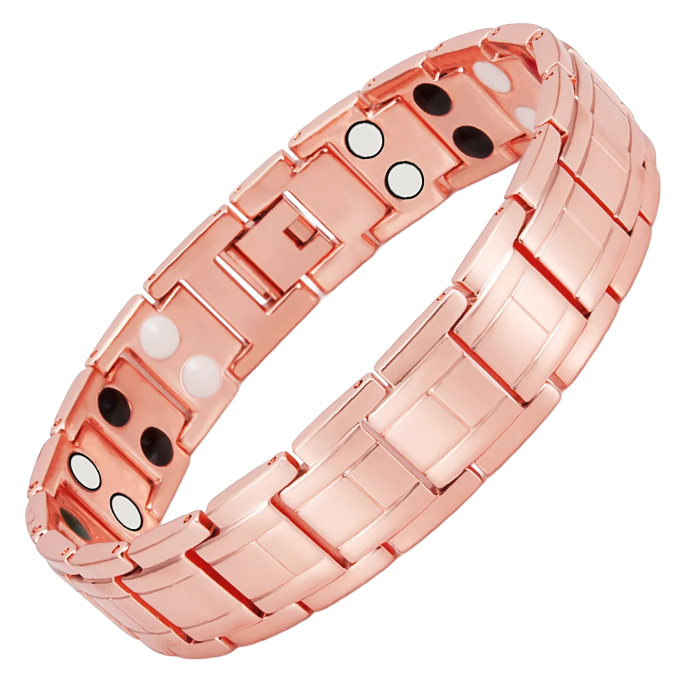Браслет мужской магнитный медный 2 ряда 5 в 1|bracelets for|magnetic bracelet for menmagnetic |