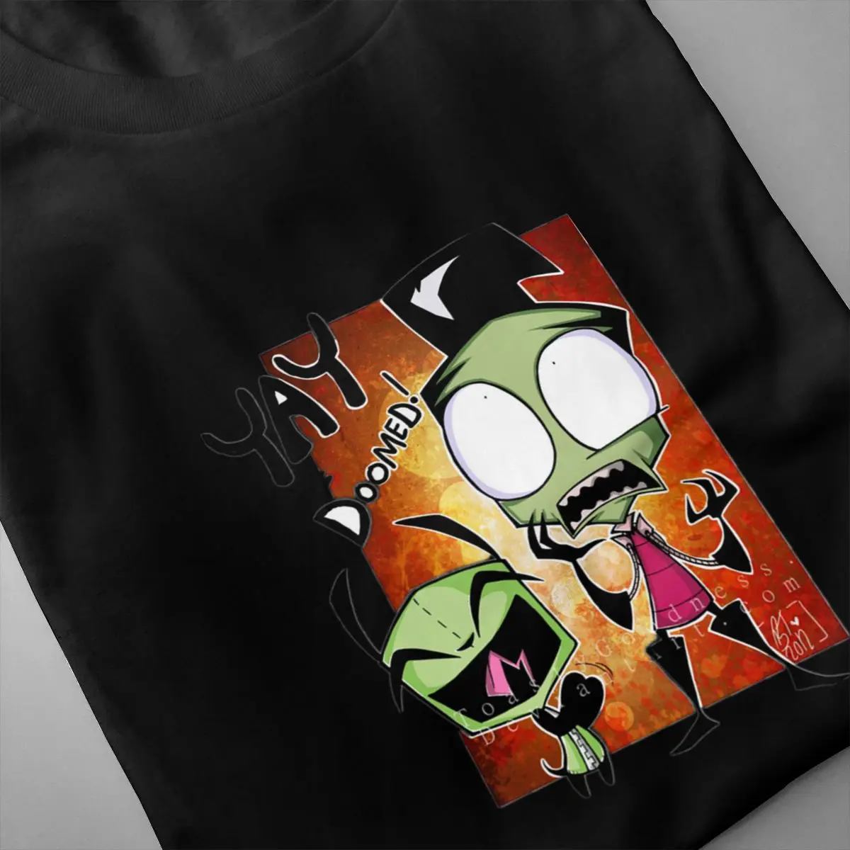 Goodness On Invader Zim print casual mens o-neck Harajuku t shirts and fashion Men's Short Sleeve T-shirt