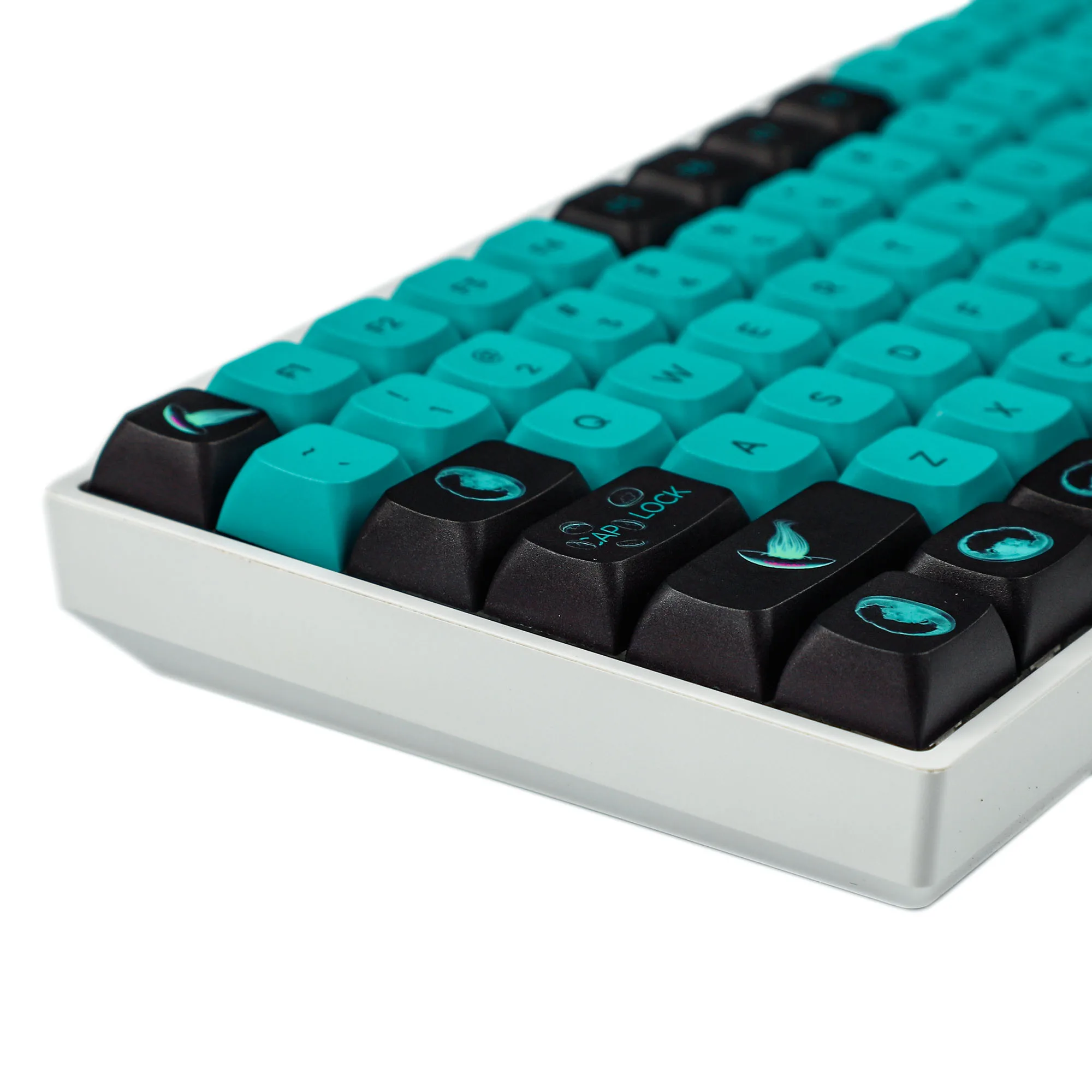 Ymdk-zda Pbt Teclas Medusa Hana Matcha Sub Dye Retro Semelhante ao Xda Teclado mx 104 87 61 Melody 96 Kbd75 Id80 Gk64 Sp84