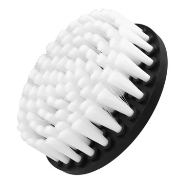 

5 Inches Electric Drill Brush Attachment For Cleaning Carpet Leather Tub White