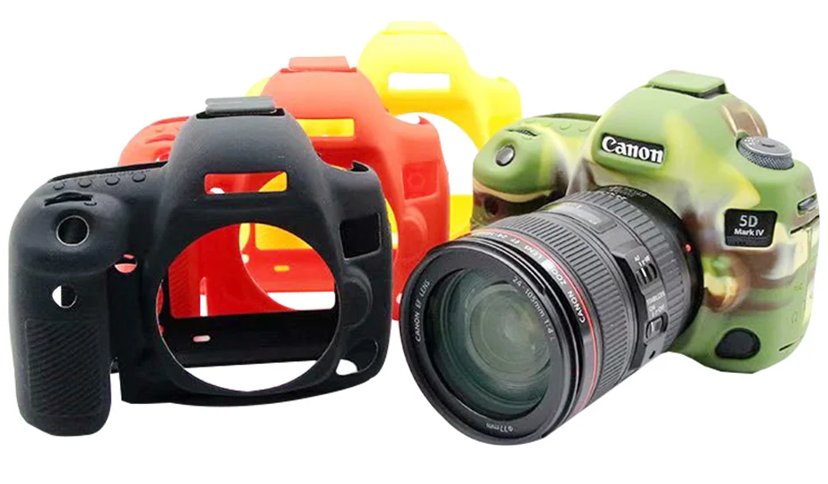 TENENELE мягкие силиконовые чехлы для Canon EOS 5D4 сумки для камеры красный резиновый чехол для Canon 5D Mark IV защитные аксессуары для камеры