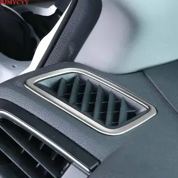 

BJMYCYY For HONDA CRV CR-V 2017-18 2PCS/SET Stainless steel decorative frame for air conditioner outlet of automobile dashboard