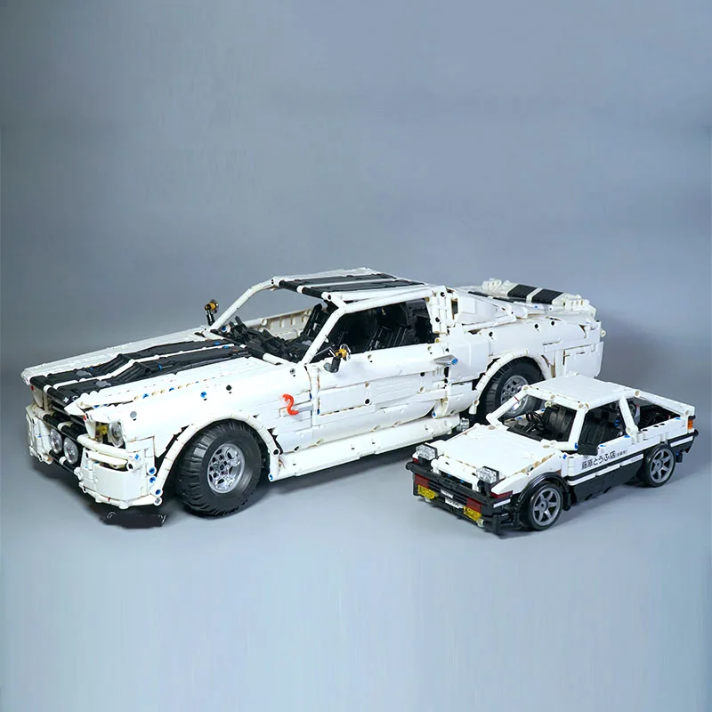 

MOC Technic Series RC Ford Mustang 1967 Hurricane 60 Seconds Elena Technology Remote Control Building Blocks Bricks Children Toy