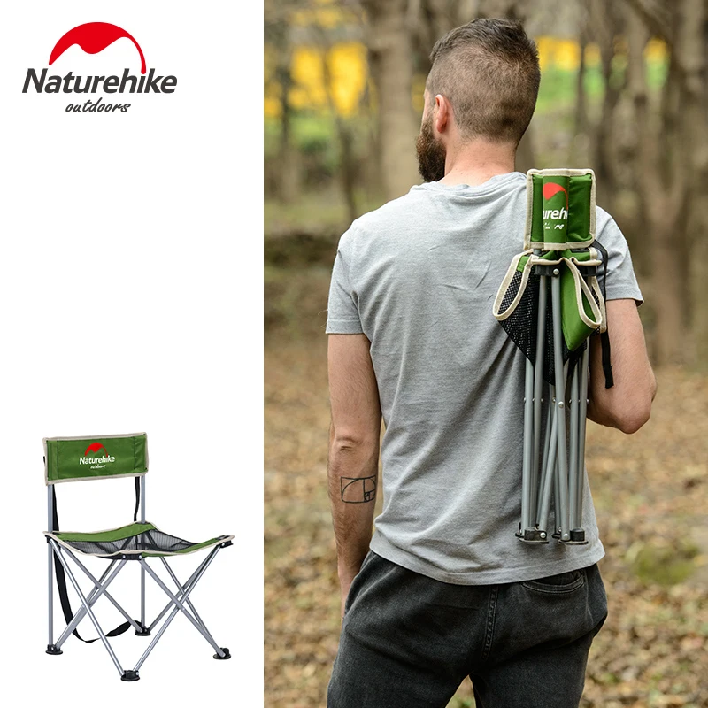 Naturehike председательский стуль Портативный откидной спинкой FishingChair Пикник Кемпинг пляж барбекю Путешествия NH16J001-J
