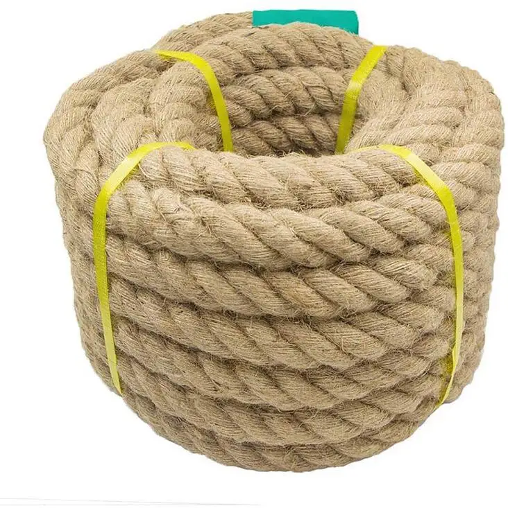 Corde à cordes en jute naturel pour artisanat et décoration 5 mm  d'épaisseur 10