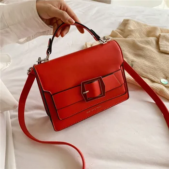 

2020 New Style Women's Solid Color Handbag Ultra-Popular Western Style Shoulder Bag