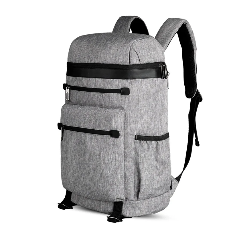 

CAI Multi-Pocket Casual Backpack Bag Laptop High Capacity Zipper Design School Bookbag Travel Back Pack Bags Autumn Fashion