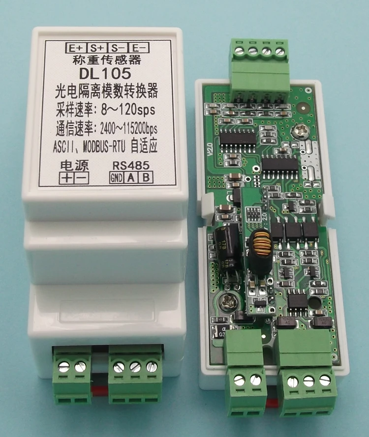 

High Speed Weighing Converter Guide Rail Type Photoelectric Isolation RS485 MODBUS-RTU DL105