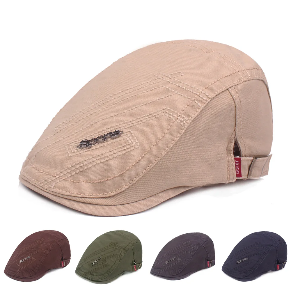 

SPORT Brim Hat Men Casual Beret Outdoor Travel Forward Cap Spring Summer Topee Girl's Cap