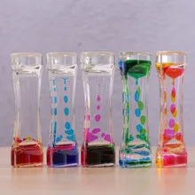 Креативный модный подарок, двухцветный динамический капель масла, игрушечные песочные часы, украшение для дома Креативный модный подарок, двухцветный динамический капель масла, игрушечные песочные часы, украшение для дома