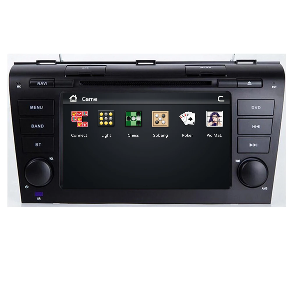 Clearance Free Camera 7" Double 2 Din Car Stereo DVD Player Navigation for Mazda 3 Mazda3 2004-2009 with GPS,Bluetooth,USB,SWC SD DAB TPMS 3