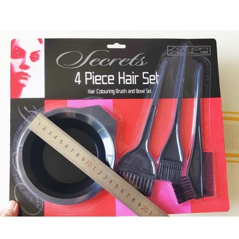 

1 Pack With 1 Bowl and 3 Types Of Brush and single tools For Hair Dying Highlight Coloring Coloring Tools By Coolhair