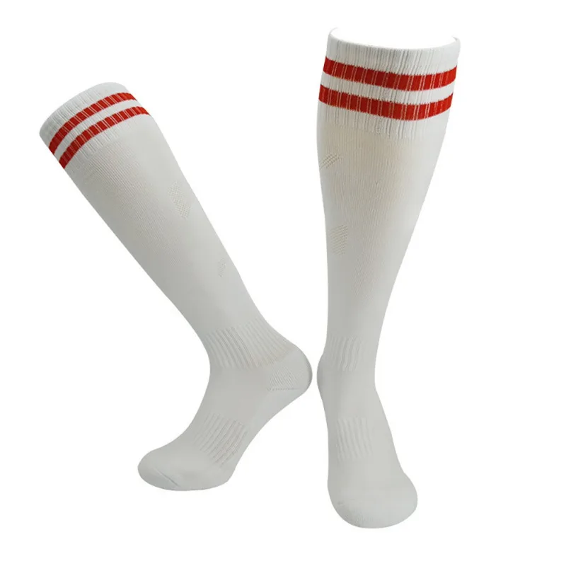 Adult Children Sport Football Soccer Long Socks Knee High Stripe Sock Baseball Socks Compression Thickening Towel Sportswear
