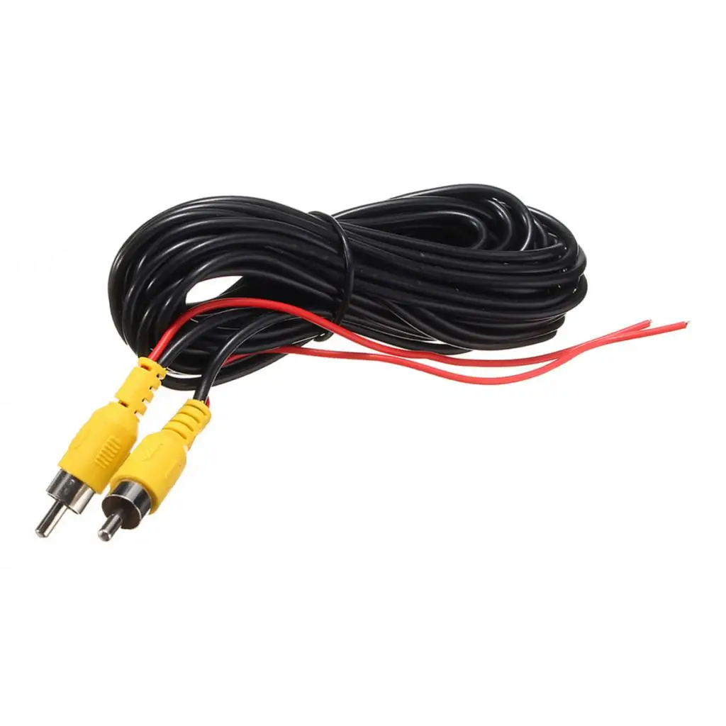 6m Car RCA Video Extension Cable Wire for Rear View Parking Camera IP67 6m Car RCA Video Extension Cable Wire for Rear View Parking Camera IP67