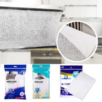 

Kitchen Oil Filter Paper Absorbing Paper Non-Woven Anti Oil Cotton Filters Cooker Hood Extractor Fan Filter 2pcs