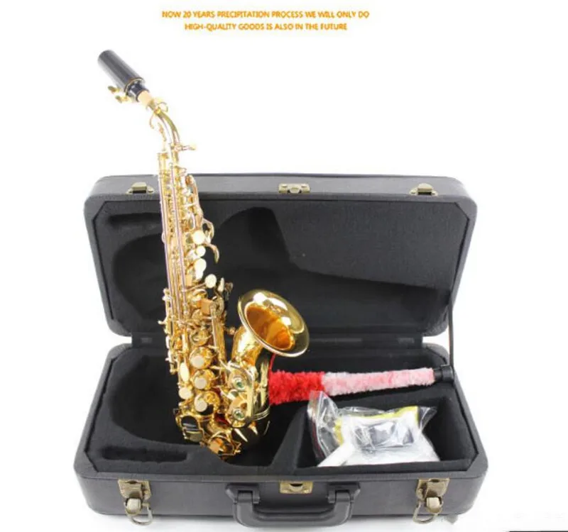 

New arrival Brands Curved Soprano Saxophone Brass Sax Mouthpiece professional performance shipping