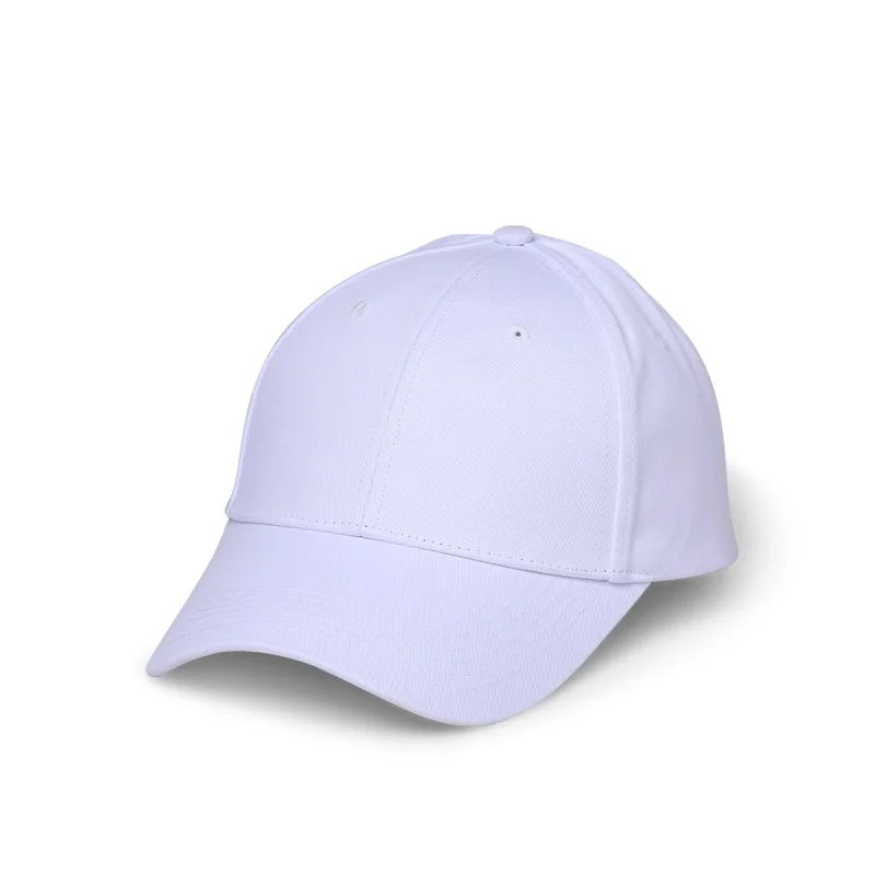 NUZADA Весенняя хлопковая кепка бейсбольная кепка бейсболка шапка летняя кепка солнцезащитные козырьки мужские и женские однотонные шапки модная Регулируемая шапка s - Цвет: White