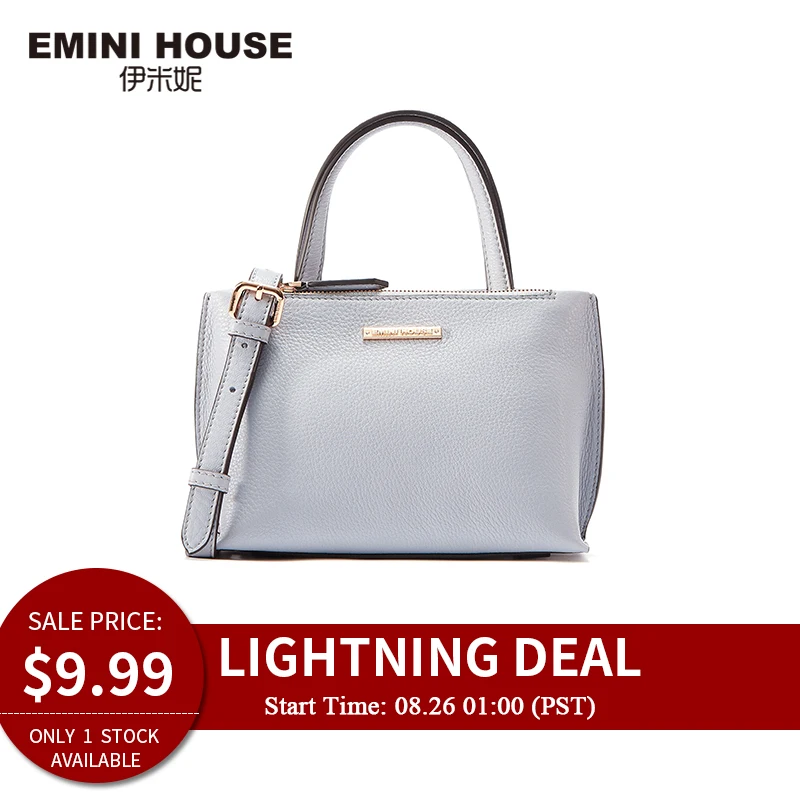 

Lightning Deal Price: $9.99, EMINI HOUSE Genuine Leather Crossbody Bag For 826 Lightning Deal Only 1 Piece Available Women Bag