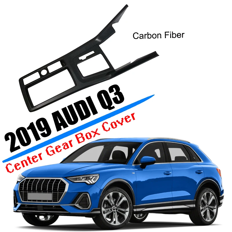 Автомобильный Стайлинг подходит для Audi Q3 седан центр управления переключения передач доска крышка Накладка ABS углеродного волокна автомобильные аксессуары