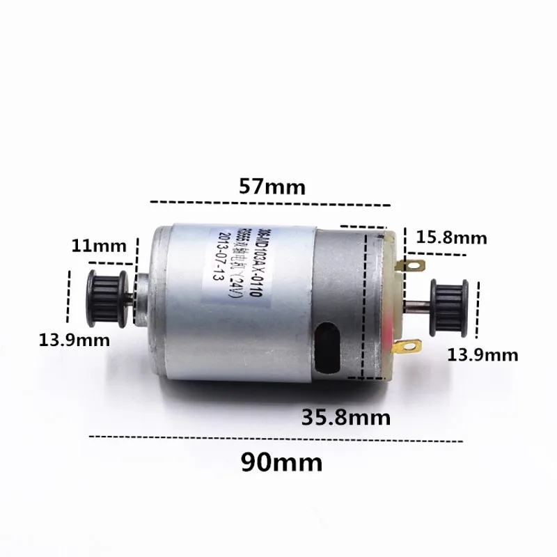 DC12-36V 550 Модель двигателя инструмент двигатель с синхронным колесом 0.8A микро низкая скорость