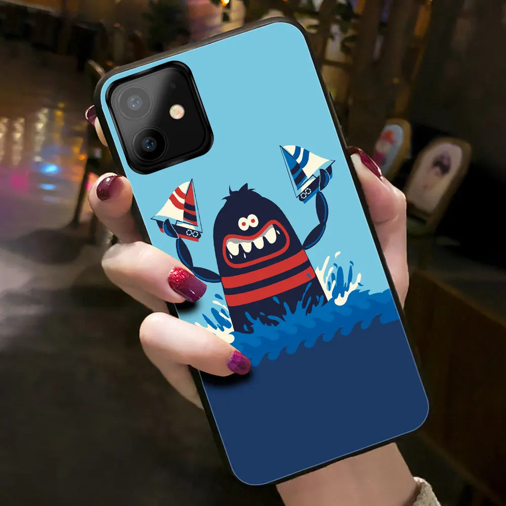 Для iPhone 11 Pro Чехол для iPhone 11 чехол Mofi Закаленное стекло протектор для iPhone 11 Pro Max чехол человек мальчик хип хоп скейтборд - Цвет: Fish