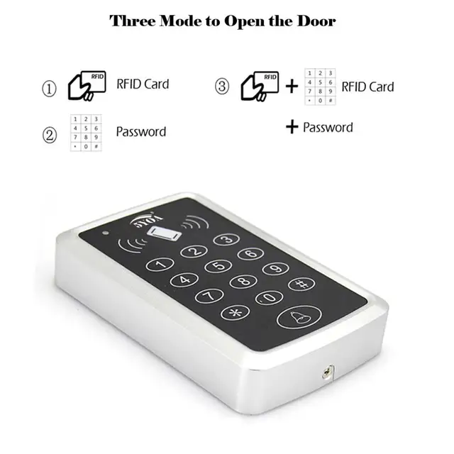 125KHz RFID Access Control Door Lock Digicode Opener Keypad EM Card Reader Access Control System Keyboard System gate opener 2