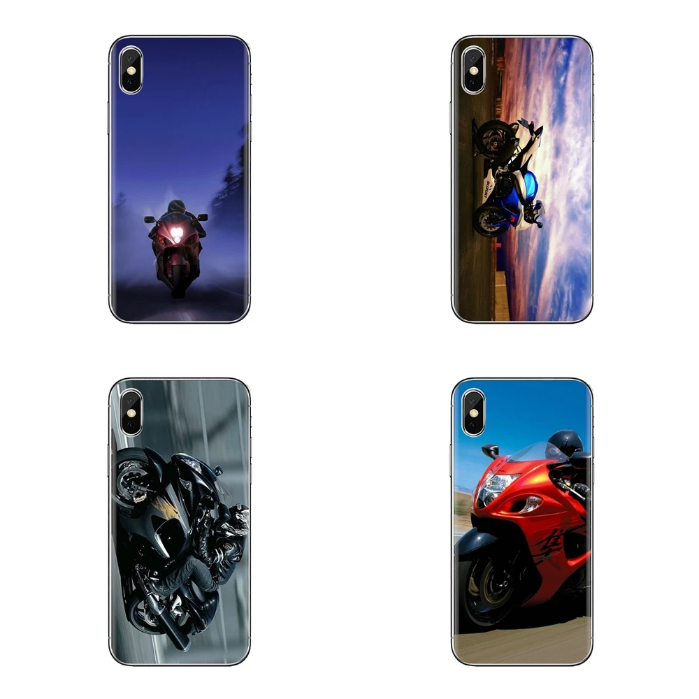 Suzuki Hayabusa велосипед мотоцикл ТПУ чехлы для iPhone XS Max XR X 4 4s 5 5S 5C SE 6 6S 7 8 Plus samsung Galaxy J1 J3 J5