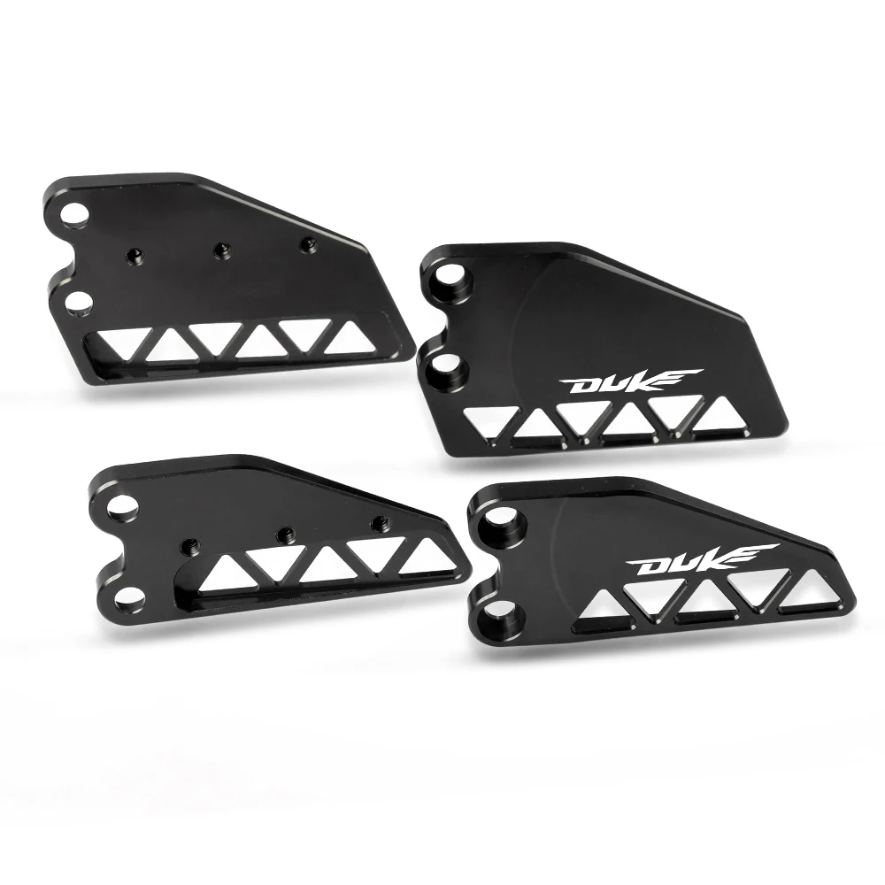 Black-Duke 390 DUKE мотоциклетные CNC алюминиевые передние пяточные защитные крышки, защита переднего тормозного цилиндра для KTM DUKE 390 - Цвет: Black-Duke
