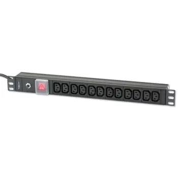 

Power Strip for rack 19 ''12 posts VDE with switch and plug C20