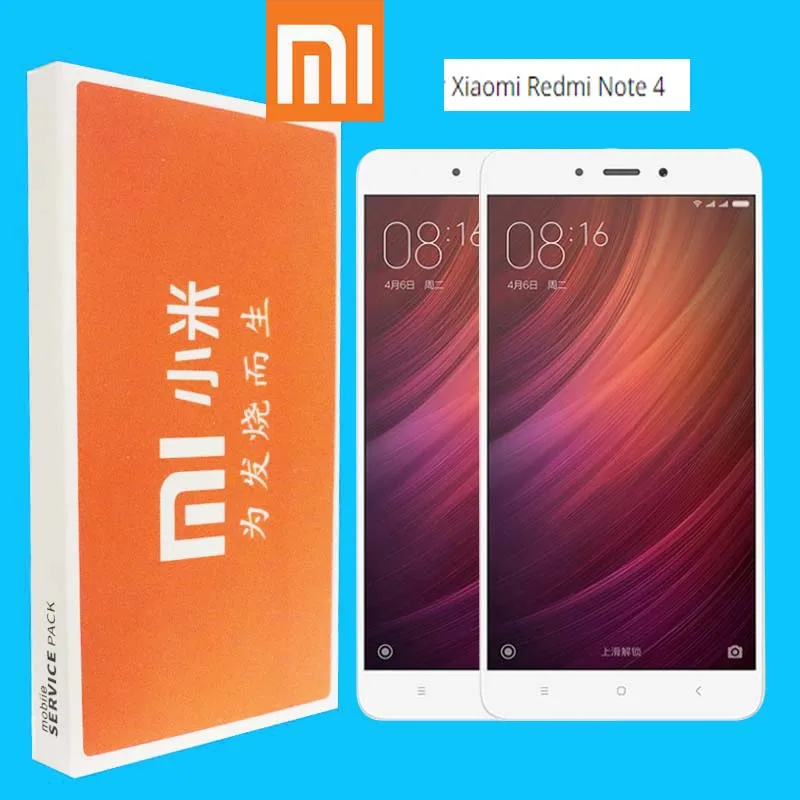 

Original Quality LCDFrame For Xiaomi Redmi Note 4 LCD Display With Soft-Key Backlight Screen For Redmi Note 4 Digiziter Aseembly
