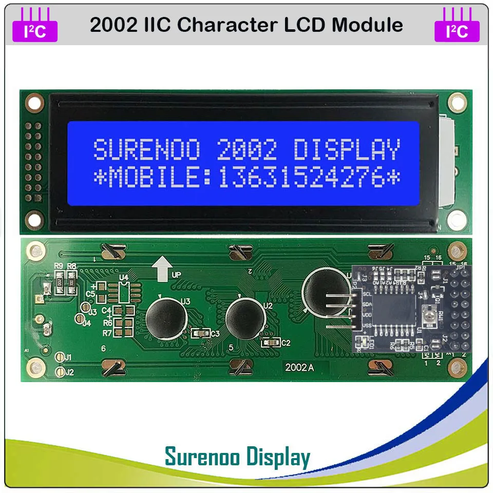Display LCD 20x4 I2C Per Arduino – Modulo Seriale Con Libreria Inclusa – EastRising