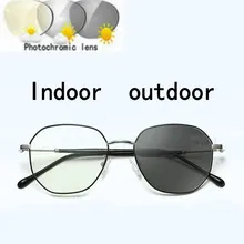 Ретро модные круглые женские прогрессивные многофункциональные очки для чтения солнцезащитные фотохромные uv400 дальние и близкие очки двойного назначения FML