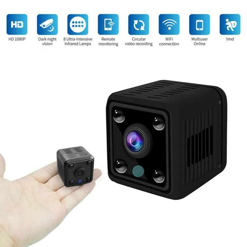 

WIFI small Mini Camera built in batttery Intelligent Recording and Remote Monitoring 180 Degree fisheye panoramic 1.44 mm lens
