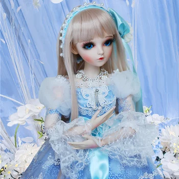 

1/3 BJD Doll 60CM Ball Joints Dolls With Full Outfits Palace Style Dress Wig Shoes Makeup Best Gifts Toys For Girls Collection