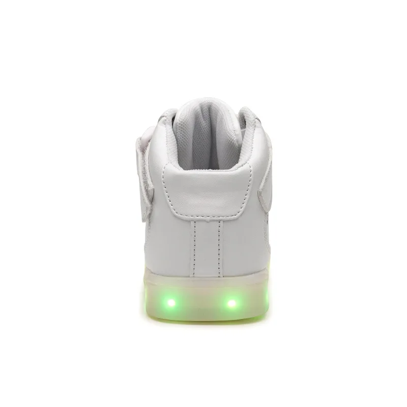 Autumn Winter Children Shoes Men's Shoes Girls Boys Kids Warm Sports Light Shoes USB Charging High To Help Shoes Girls Sneakers