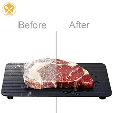 2-em-1 bandeja de carne de descongelamento rápida placa de descongelação rápida bandeja de descongelação de segurança rápida placa de descongelação para ferramenta de cozinha de carne de alimentos congelados