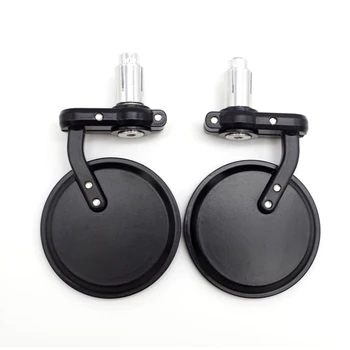 

Universal Motorcycle Bar End Black Rearview Mirror Round Oval Side Mirrors FOR caferacer honda vtx 1300 vfr 800 yamaha xvs 1100