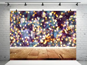 

VinylBDS Christmas Backdrops Photography Bokeh Highlights Photo Background Photography Backdrop Blurry Studio Background