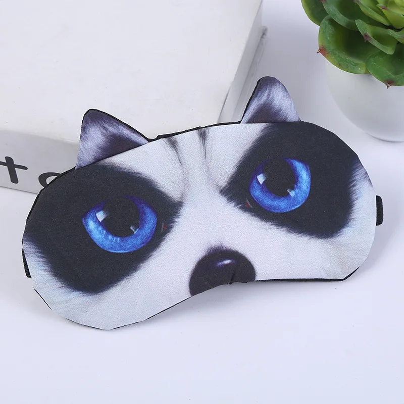 Тени Мультяшные лисы Тигр массажные маски кошки Забавные милые стили 3D чехол узор для век отдых вечерние спящие глаза собаки