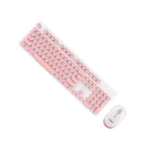 Простая Высококачественная клавиатура в стиле панк, механическая клавиатура и мышь, Офисная деловая клавиатура для девочек