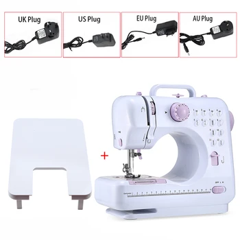 

12-Stitches Tailor Sewing Machine Update Portable Household Knitting Multifunction Electric Presser Foot Pedal w/Extension Table