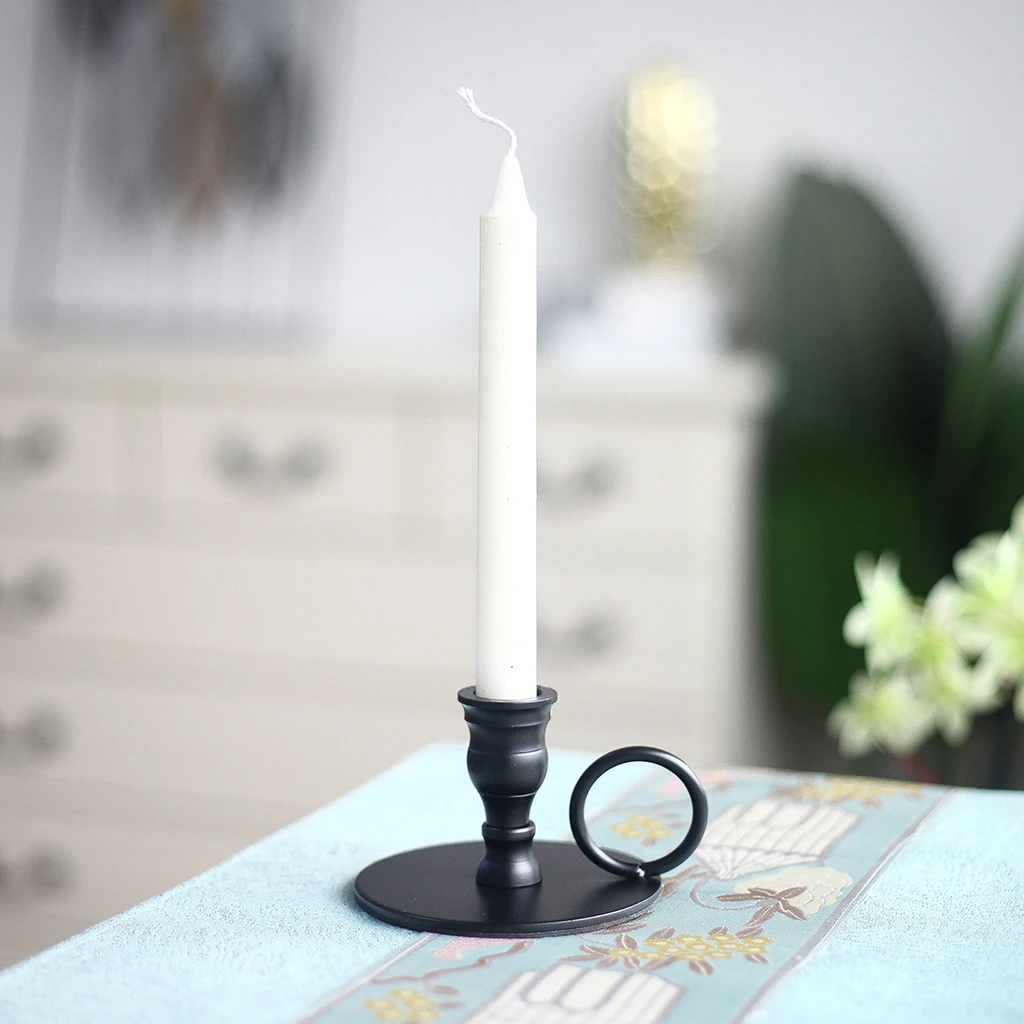 Metal Candle Holder Stick Stand Candlestick Wedding Church Home Party Decoration 