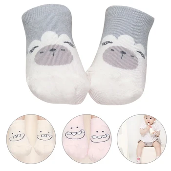 

Korean Version Cartoon Baby Socks Autumn Winter Cotton Non-slip Boys Girls Newborn Infant Soft Floor Socks